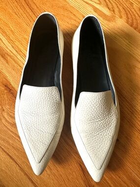 Everlane Ivory Leather Flats Size 7
